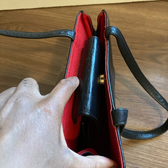 Vintage Kate Spade ♠️ black leather handbag - Picture 6 of 13